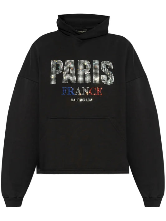 Logo-Studded Hoodie