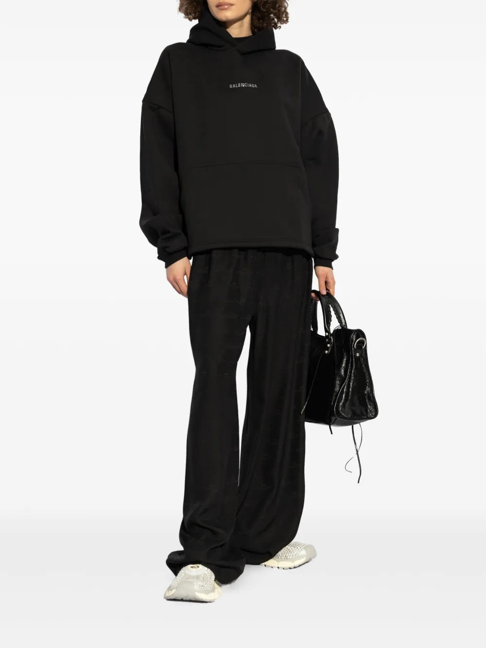 Logo-Studded Hoodie