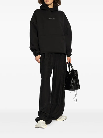 Logo-Studded Hoodie
