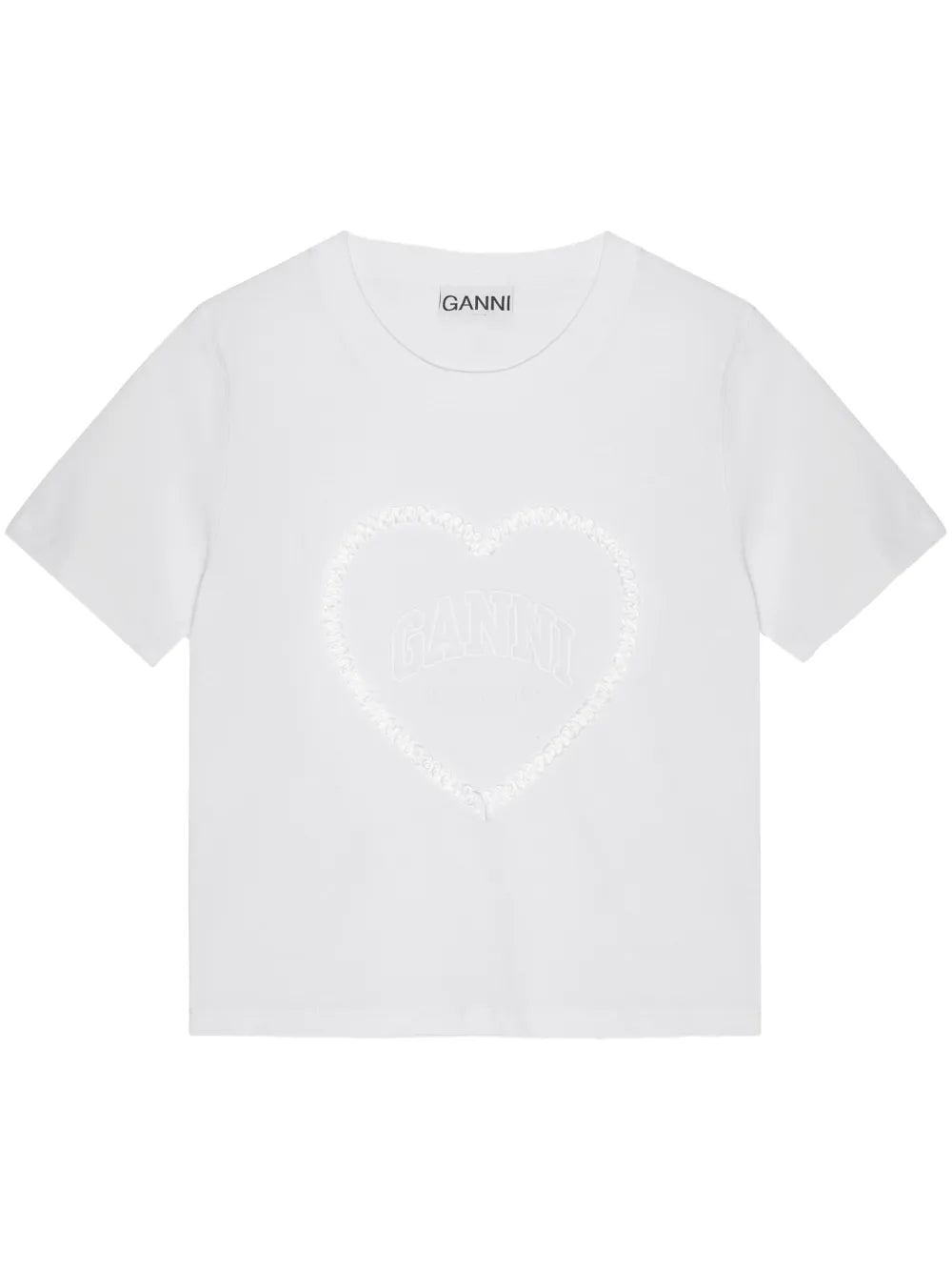 Heart-Appliqué T-Shirt