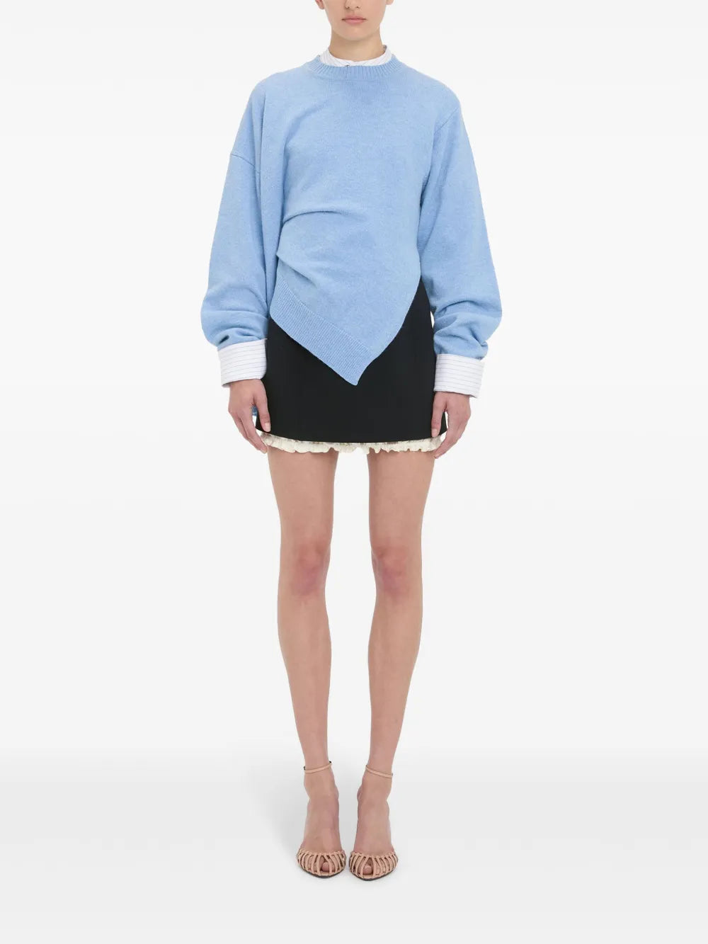 Gathered-Detail Sweater