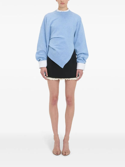 Gathered-Detail Sweater