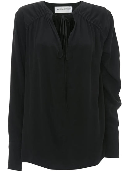 Gathered-Detail Blouse