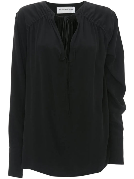 Gathered-Detail Blouse