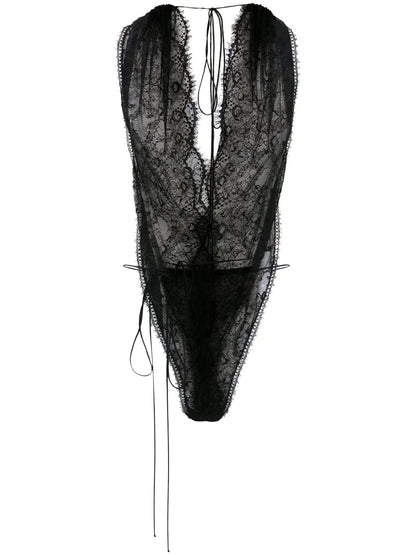 Halterneck Lace Bodysuit