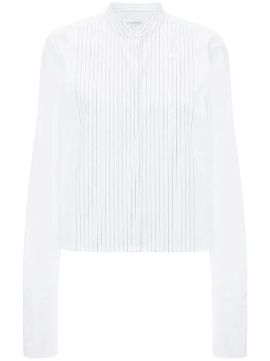 Cropped Tuxedo Shirt