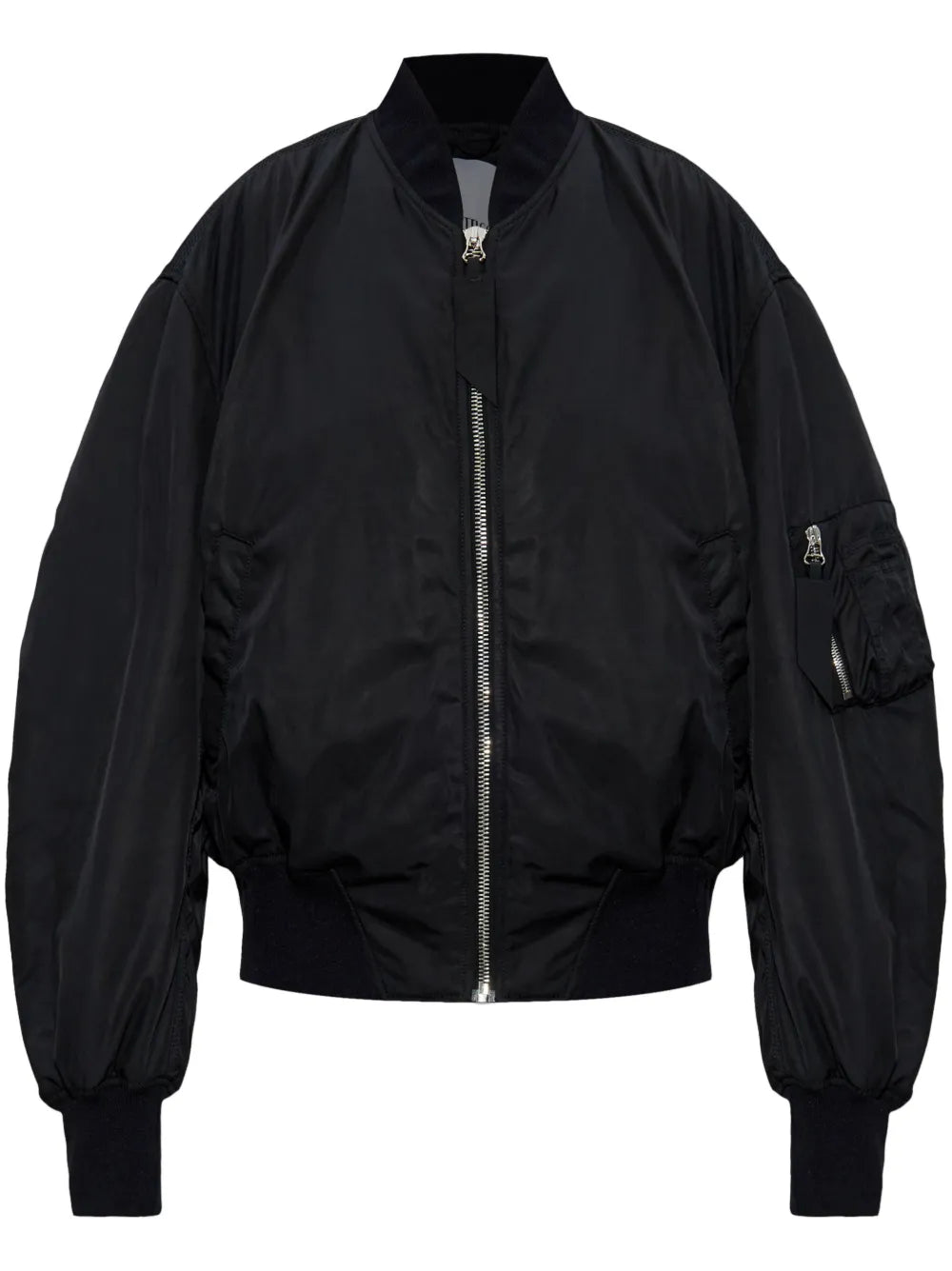 Bishop-Sleeves Bomber Jacket