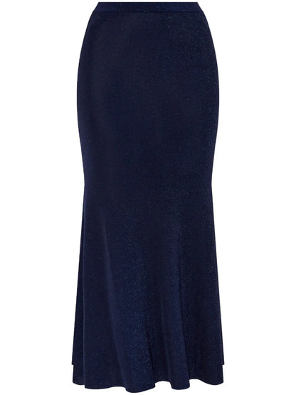Metallic Midi Skirt