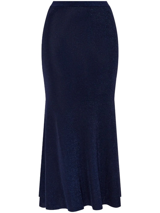 Metallic Midi Skirt