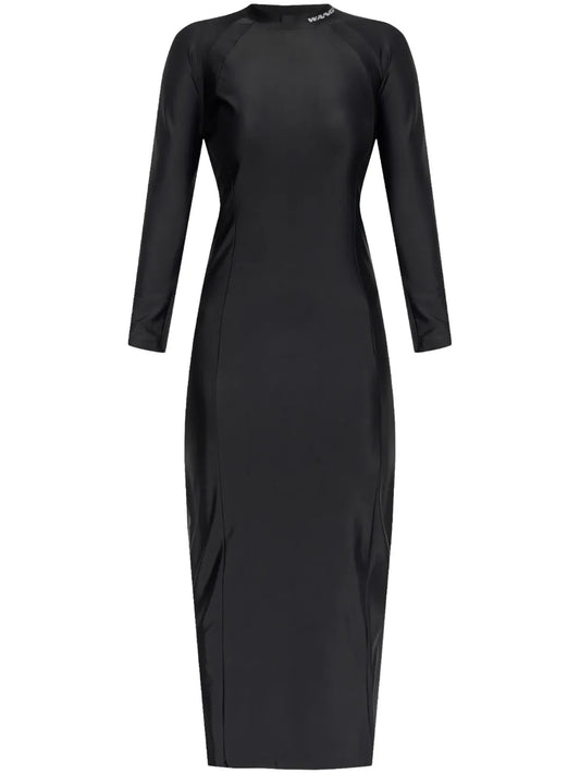 Logo-Print Midi Dress