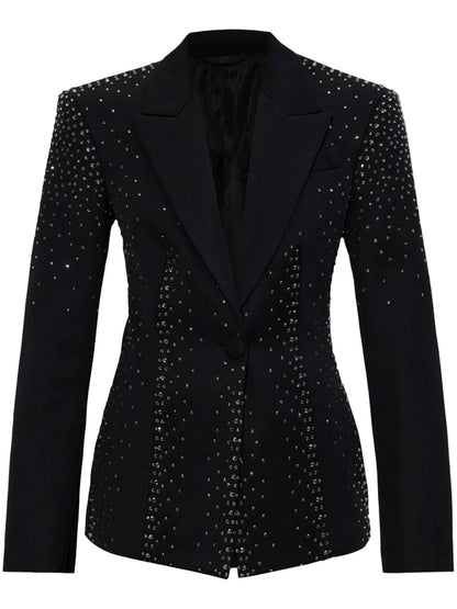 Crystal-Embellished Blazer