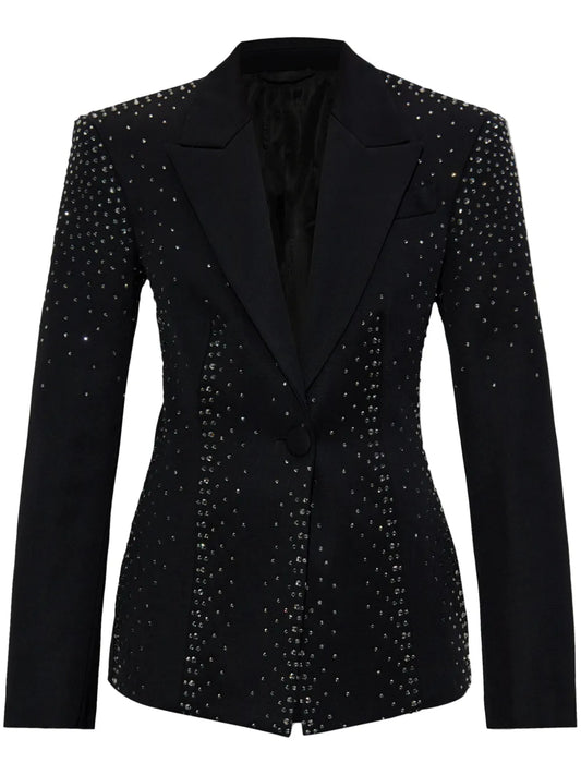 Crystal-Embellished Blazer