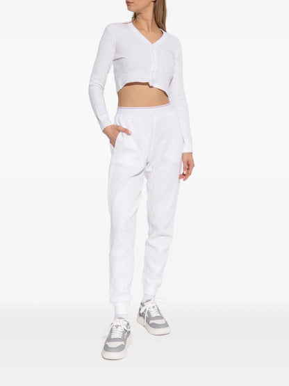Crystal-Embellished Track Pants