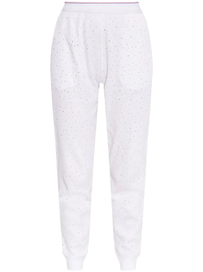 Crystal-Embellished Track Pants