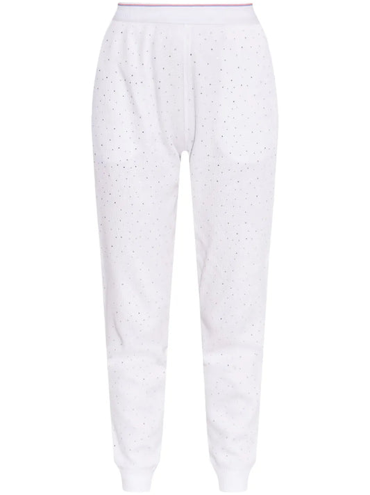 Crystal-Embellished Track Pants