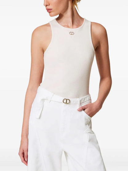Oval T Ribbed Top