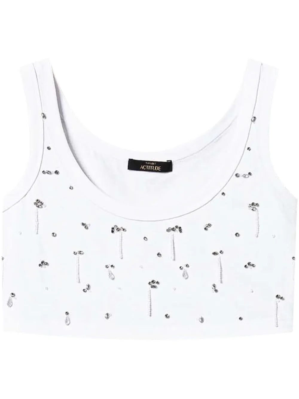 Embroidered Cropped Top