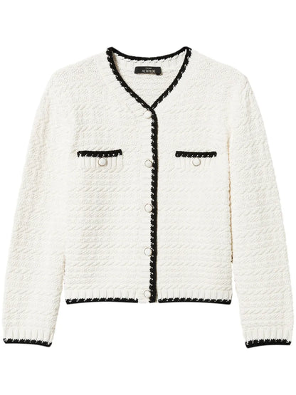Jacquard Knit Jacket
