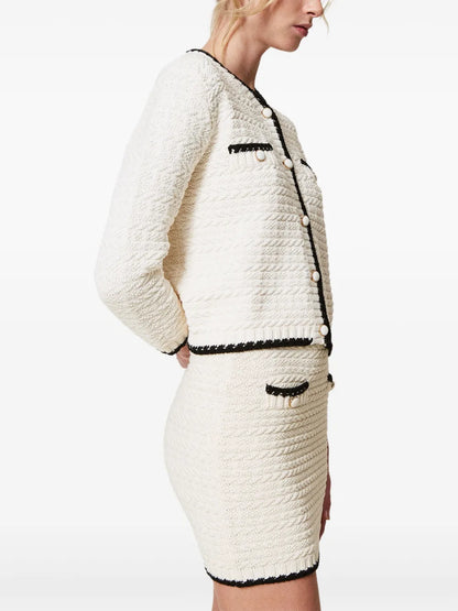 Jacquard Knit Jacket