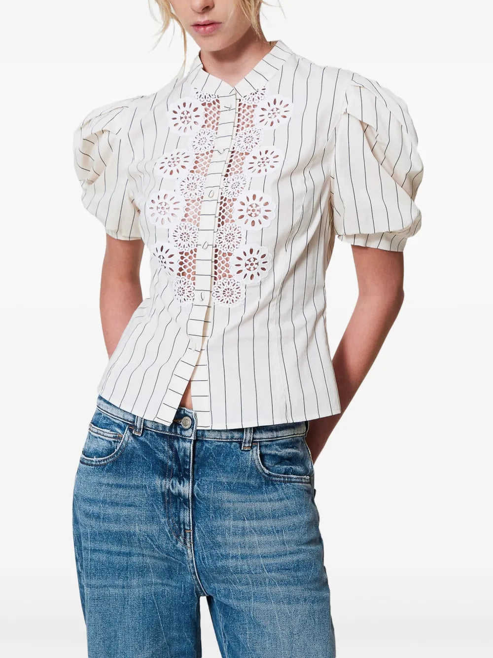 Embroidered Poplin Shirt