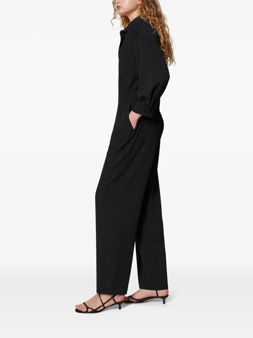 Crepe-De-Chine Jumpsuit