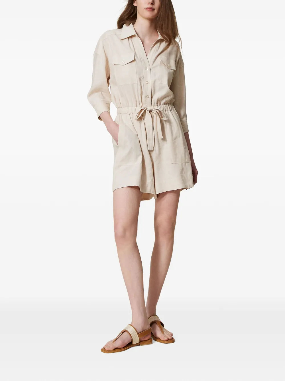 Logo-Plaque Playsuit