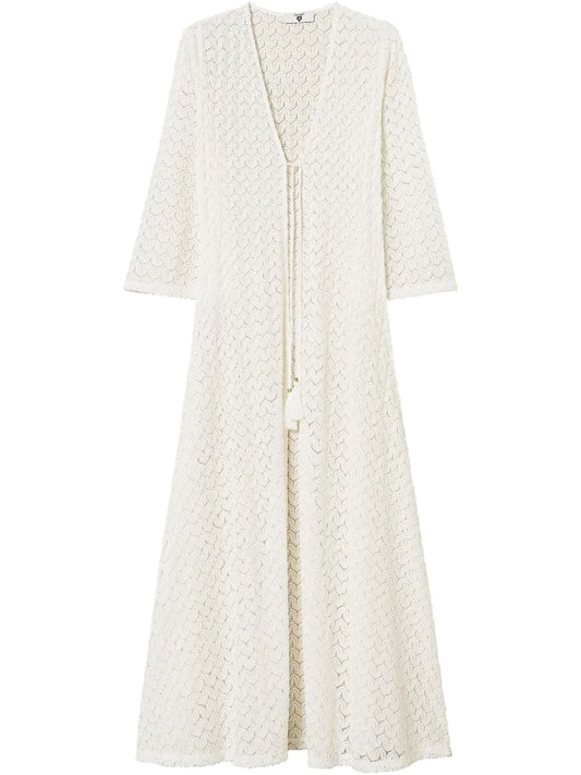Open-Knit Beach Dress