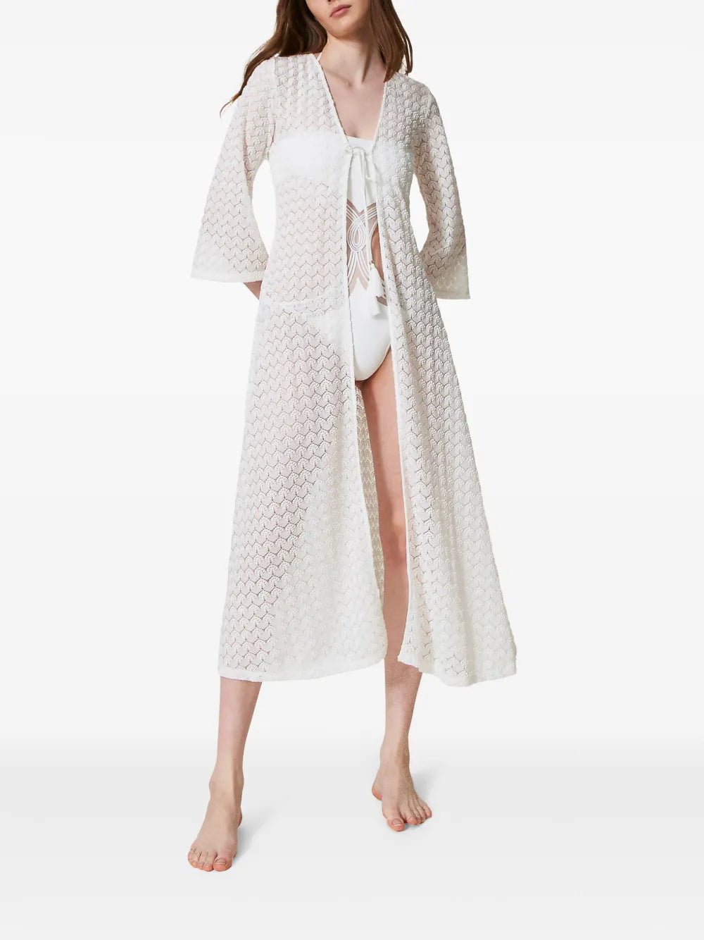Open-Knit Beach Dress