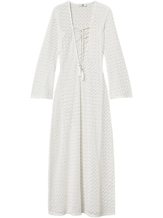 Open-Knit Beach Dress
