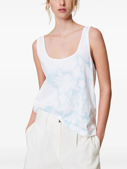 Floral-Print Tank Top