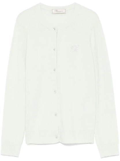 Rhinestone-Logo Cardigan