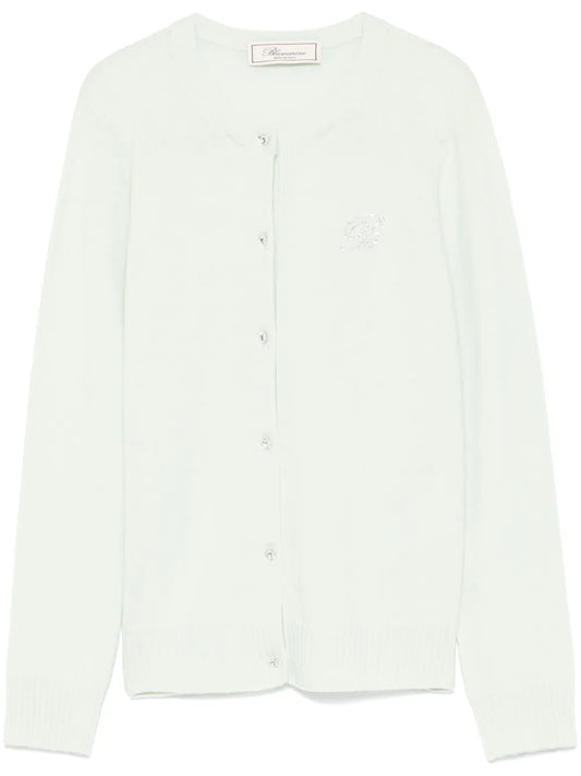 Rhinestone-Logo Cardigan