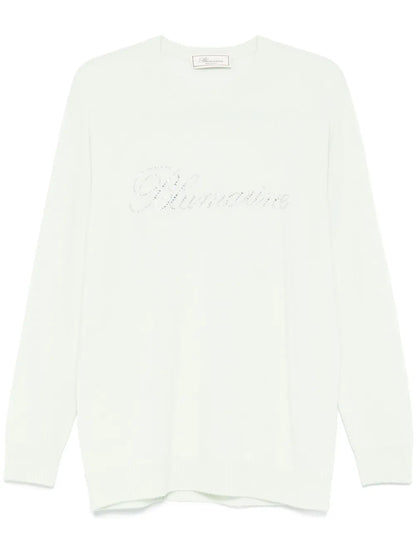 Rhinestone-Logo Sweater