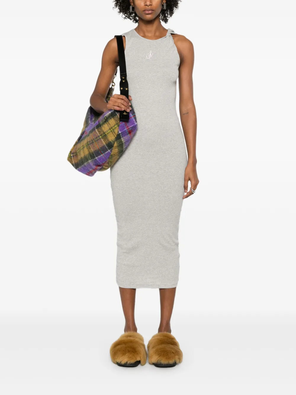 Logo-Embroidered Maxi Dress