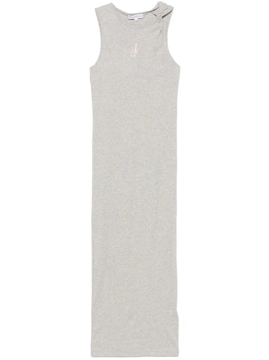 Logo-Embroidered Maxi Dress