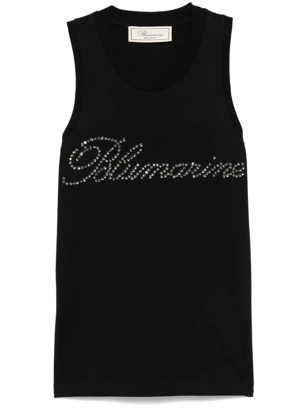 Rhinestone-Logo Tank Top