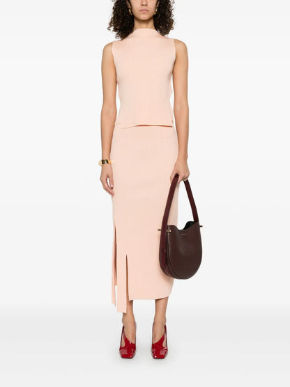 Ribbed-Knit Maxi Skirt