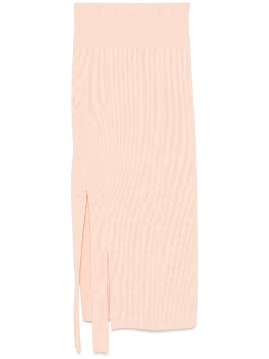 Ribbed-Knit Maxi Skirt