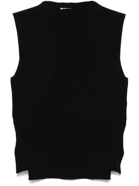 Ribbed-Knit Vest