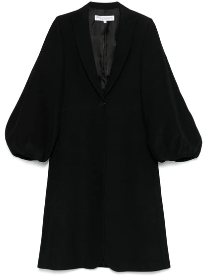 Balloon-Sleeve Coat
