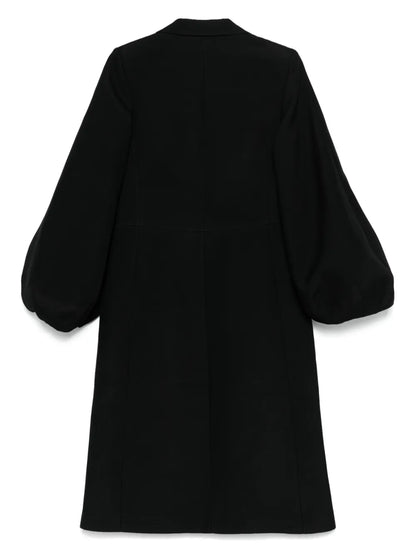Balloon-Sleeve Coat
