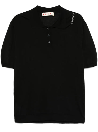 Knitted Polo Top