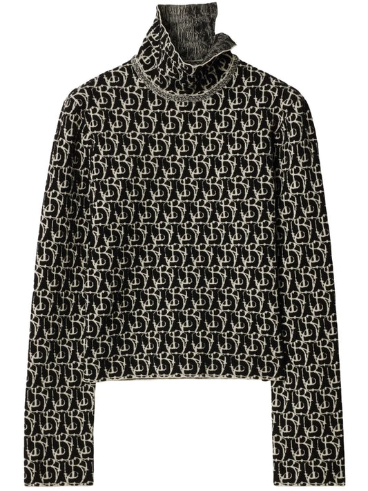 B Charm-Intarsia Sweater