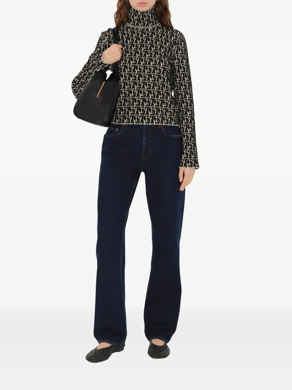 B Charm-Intarsia Sweater