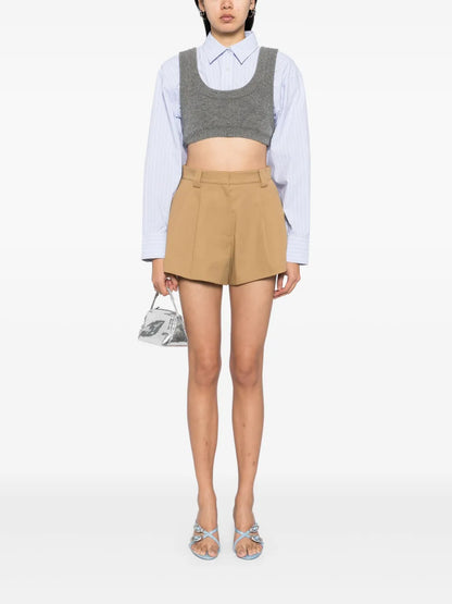 High-Waist Flared Short