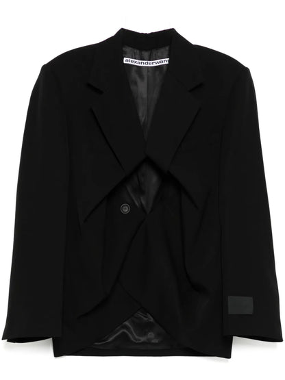 Exaggerated Split Front Blazer