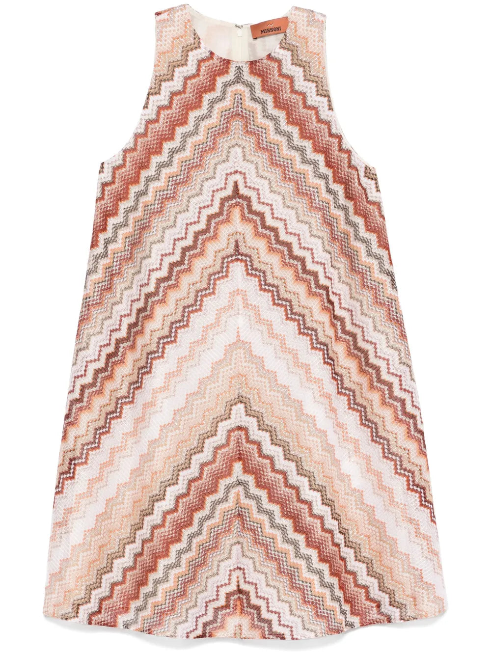 A-Line Zigzag Patterned Dress