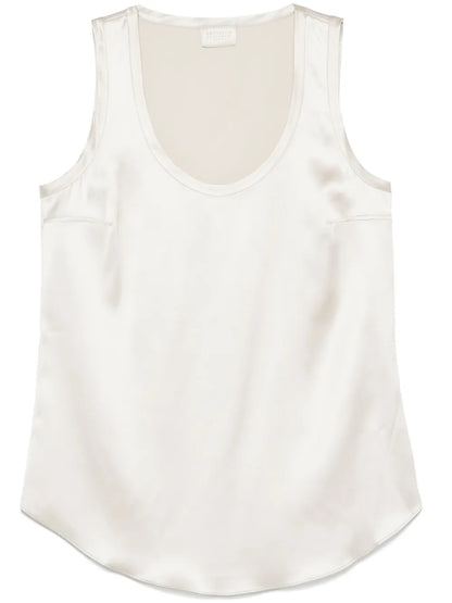 Satin Sleeveless Top