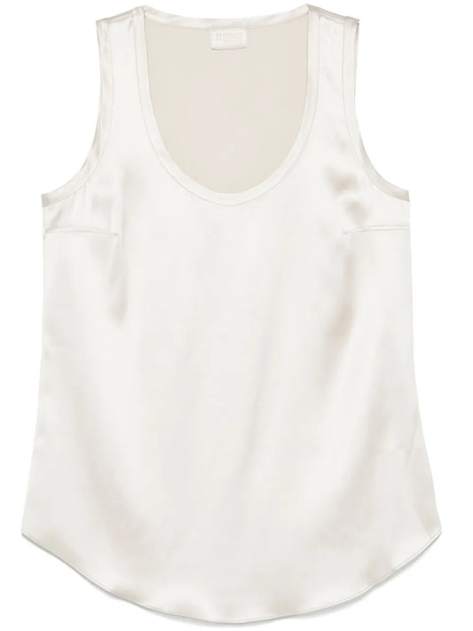 Satin Sleeveless Top