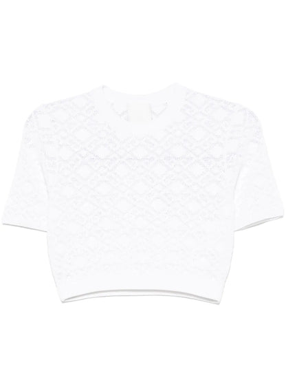 Monogram 72-Jacquard Cropped T-Shirt